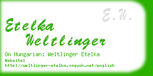 etelka weltlinger business card